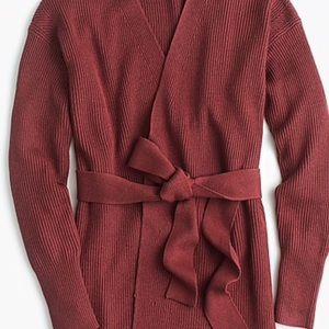 J Crew 365 Tie Waist Cardigan Sweater